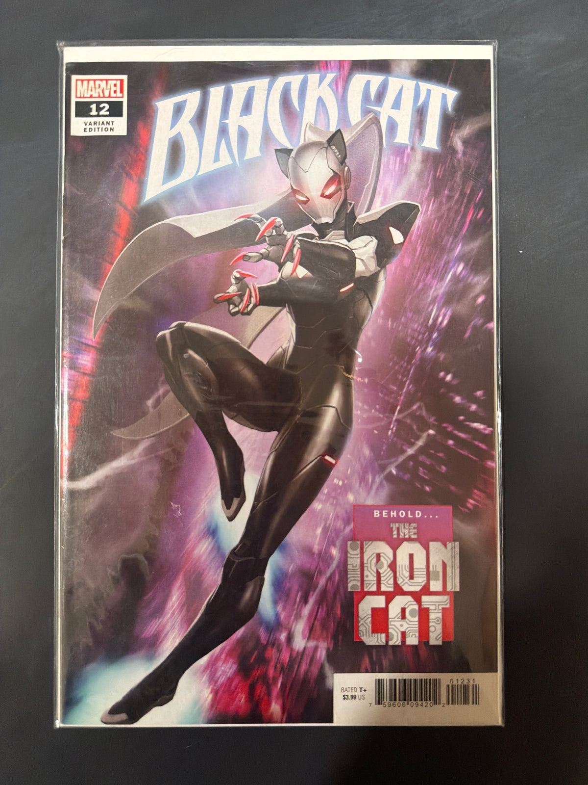 Black Cat #12 Skan Variant - 1st Appearance of Iron Cat - VF+ Includes a Miss Cut